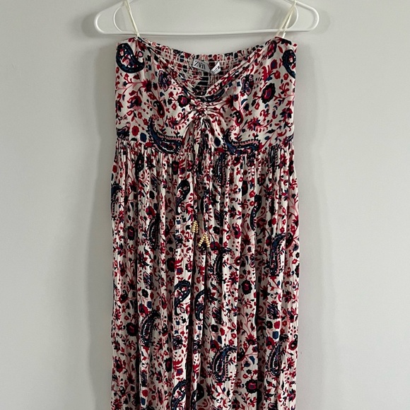 🆕 NWT ZARA Sleeveless Maxi Dress | Paisley Print | Size M - Picture 3 of 12